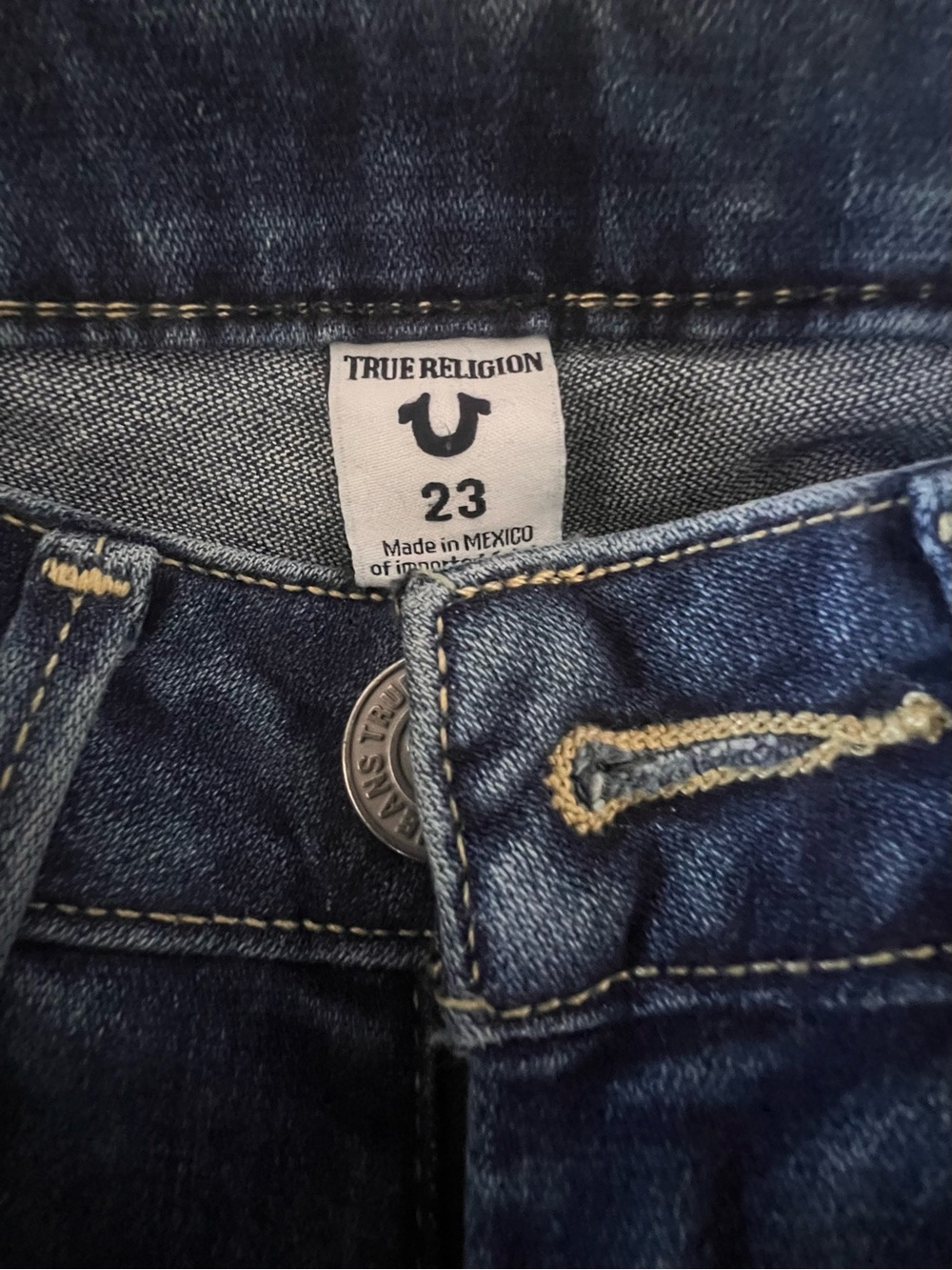 Vintage True Religion Karlie Low Rise Bell Bottom Jeans – Size 23 – NWT